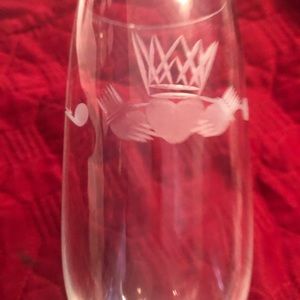 Irish flute toasting glass